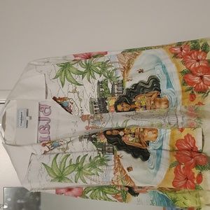 Casablanca Silk Button Up Shirt